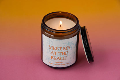 Meet Me At The Beach Candle/ Vacation Candle / Coconut Wax Candles / Beachy / Coastal Theme / New Home Gifts