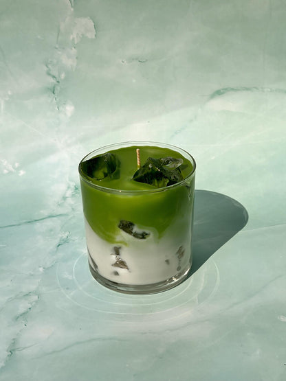 Iced Matcha Latte Candle / Matcha Candle / Matcha Lovers / Tea Candle / Drink Candle / Beautiful Candle / Unique Candle