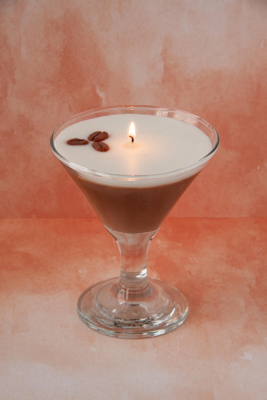Espresso Martini Candle Realistic Stemless / Coffee Candle / Espresso Martini Lovers / Espresso Lovers