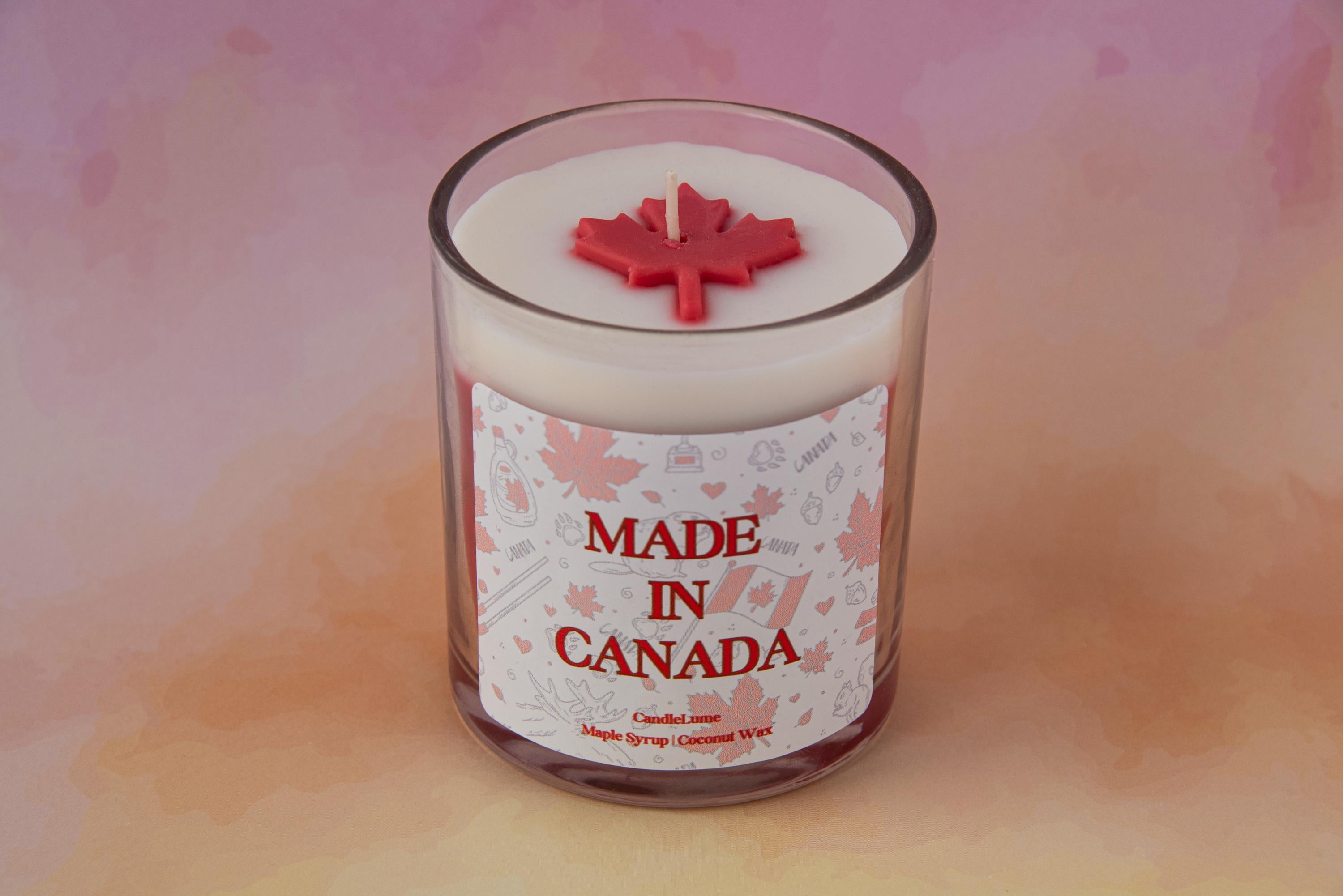 Made In Canada Candle / Canadian Owned / Canada Candle / Proudly Canadian / Maple Syrup Scented