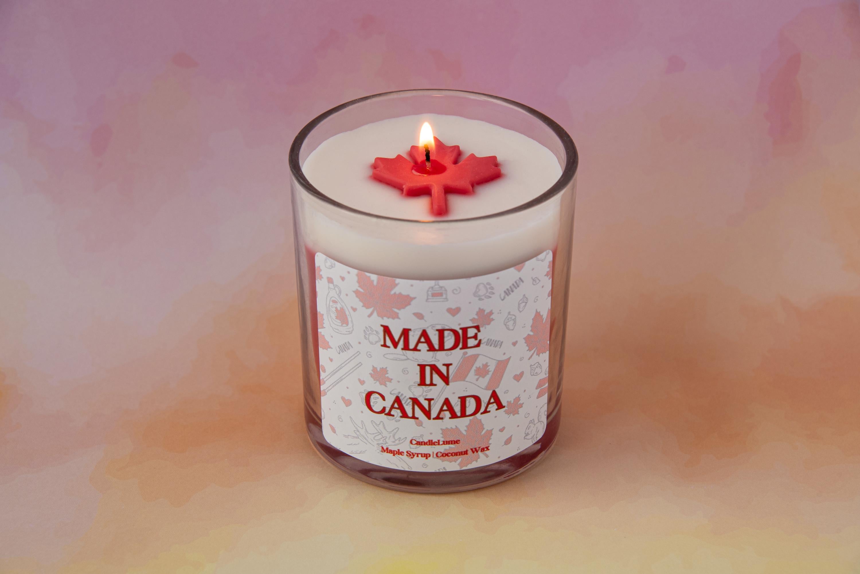 Made In Canada Candle / Canadian Owned / Canada Candle / Proudly Canadian / Maple Syrup Scented