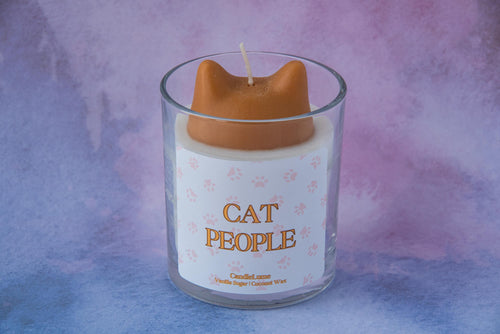 Cat People Candle / Cat Lovers Candle / Pet Lovers / Animal Lovers / Adorable Candle