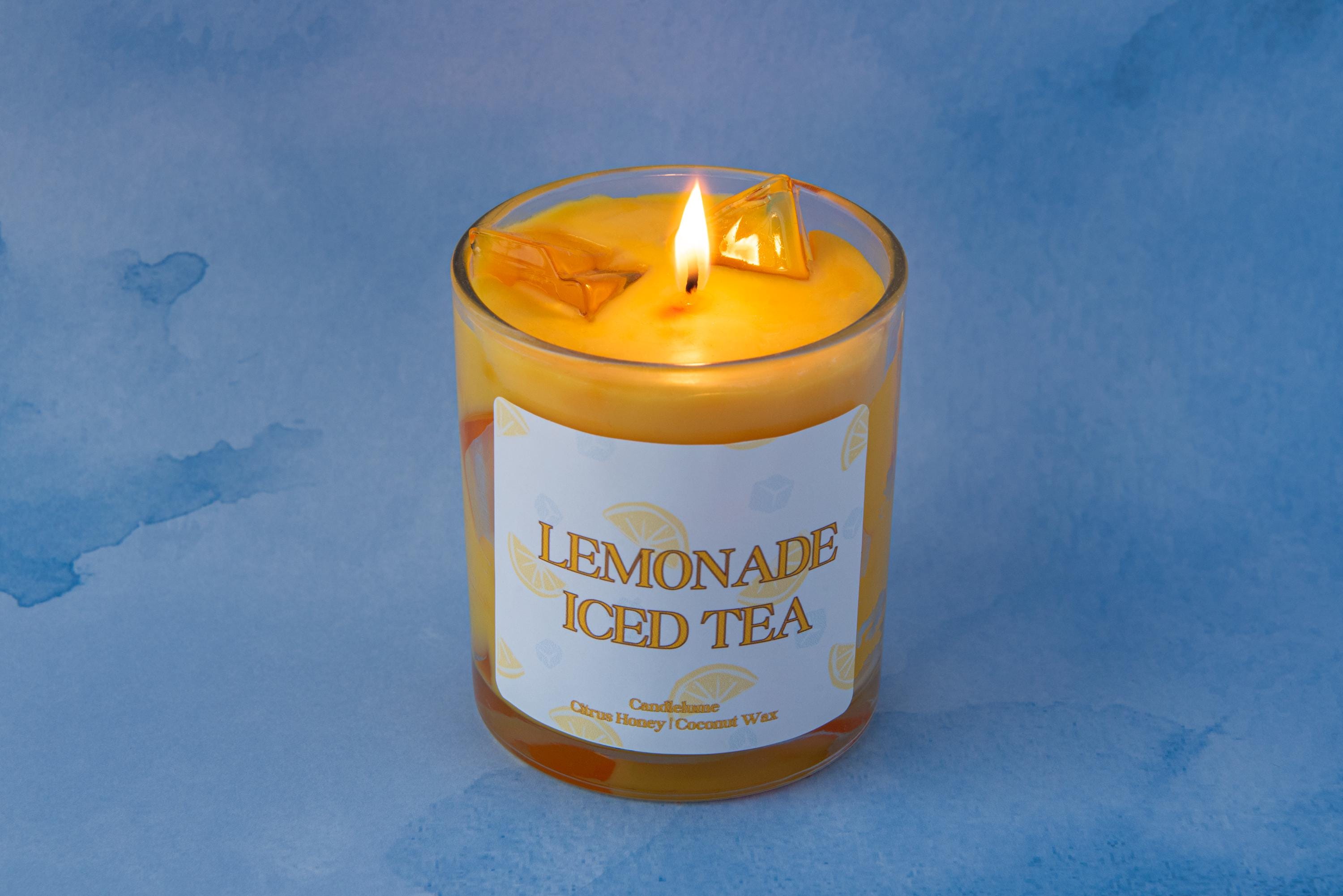 Lemonade Candle / Lemonade Iced Tea Candle / Summer Candle / Gel Wax Candle / Drink Candles