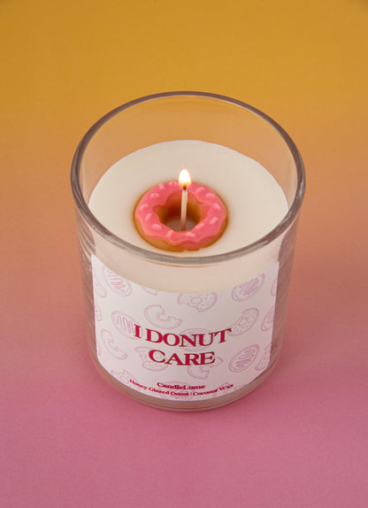 I donut care Candle / Donut Candle / Dessert Candles / Food Candles