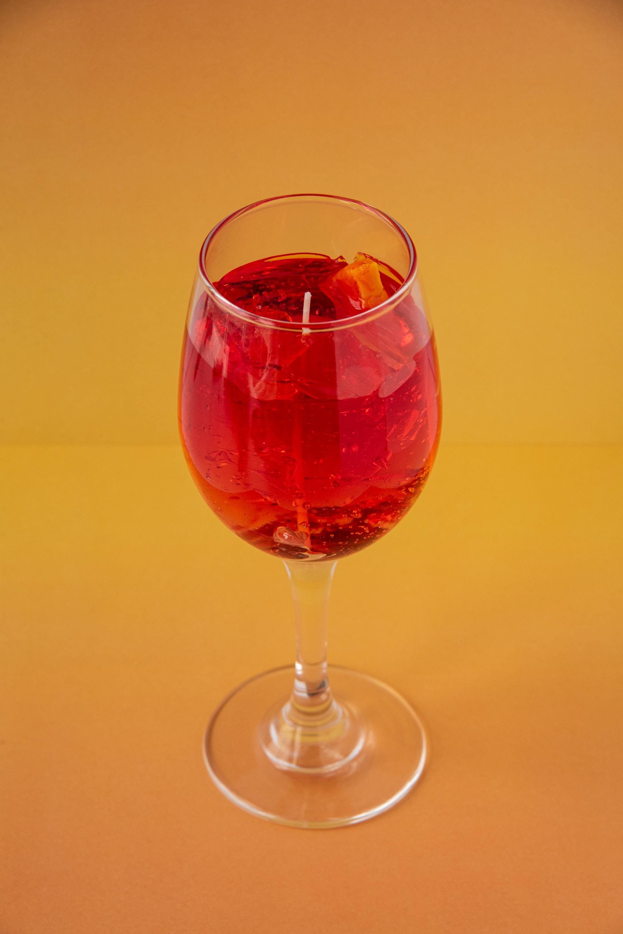 Aperol Spritz Candle / Gel wax Candle / Cocktail Candle / Drink Candles