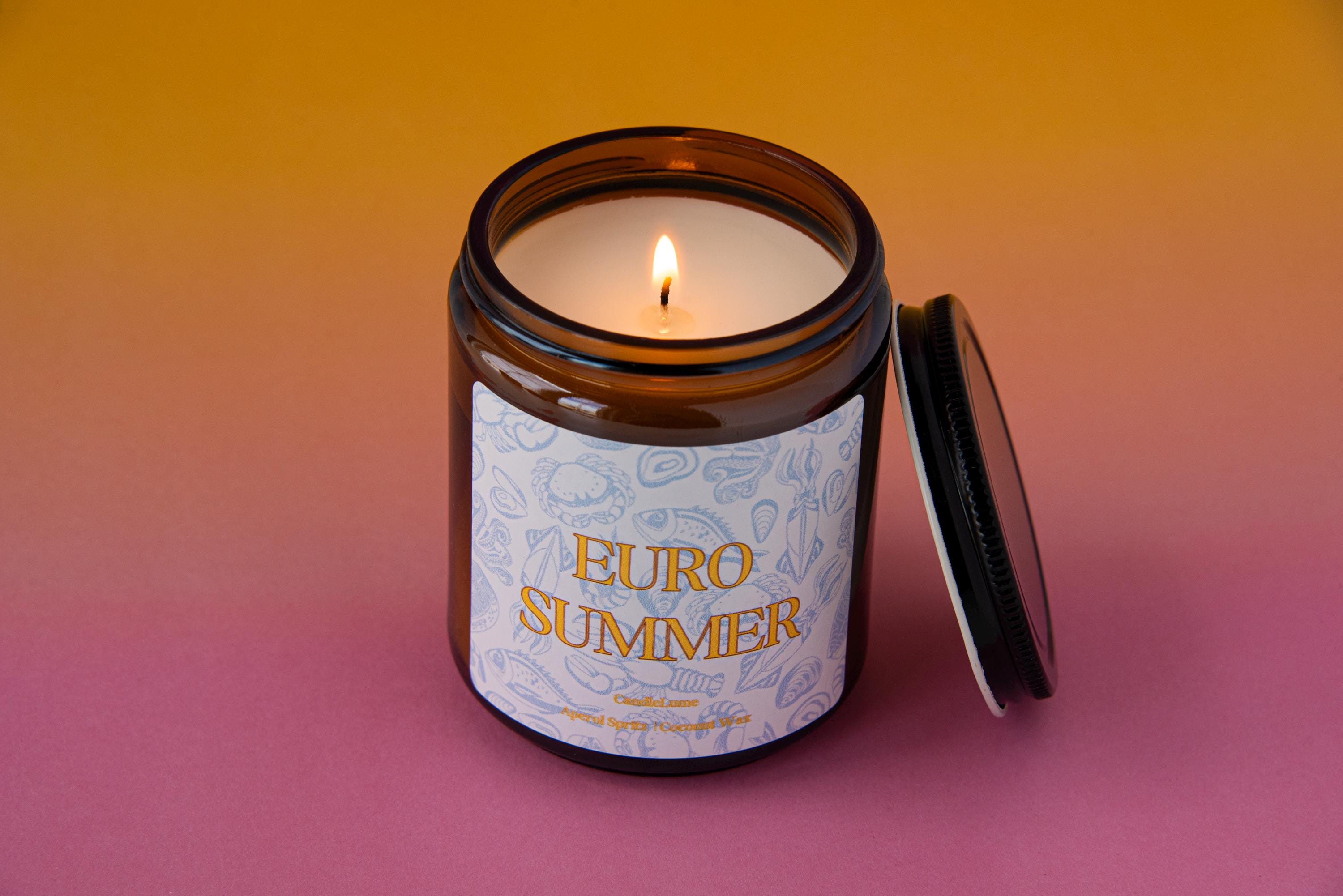 Euro Summer Candle / Vacation Candle / Coconut Wax Candles / Europe Summer Candles / New Home Gifts