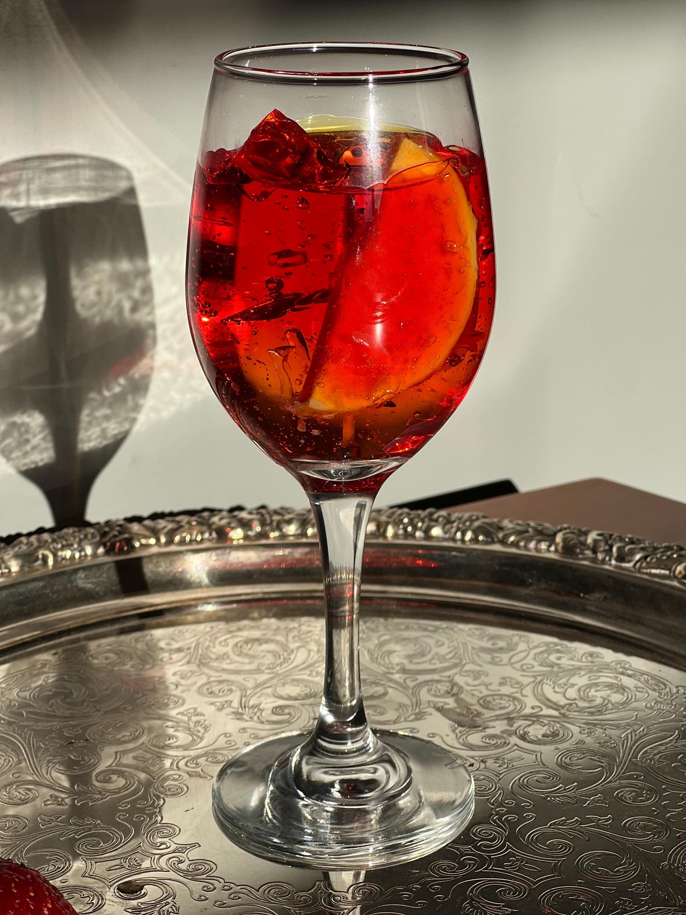 Aperol Spritz Candle / Gel wax Candle / Cocktail Candle / Drink Candles