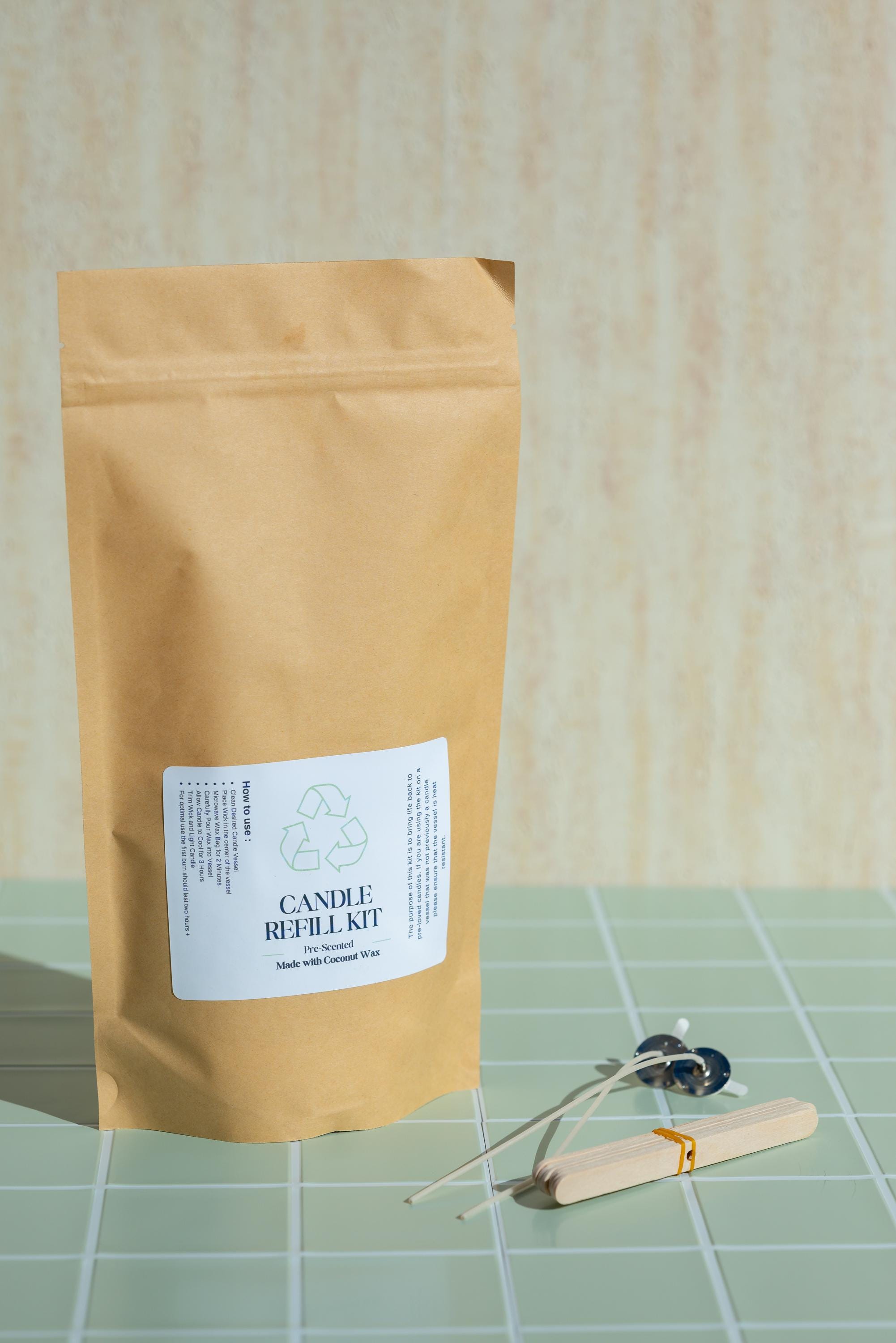 Coconut Wax Candle Refill Kit: Recycle Old Candles