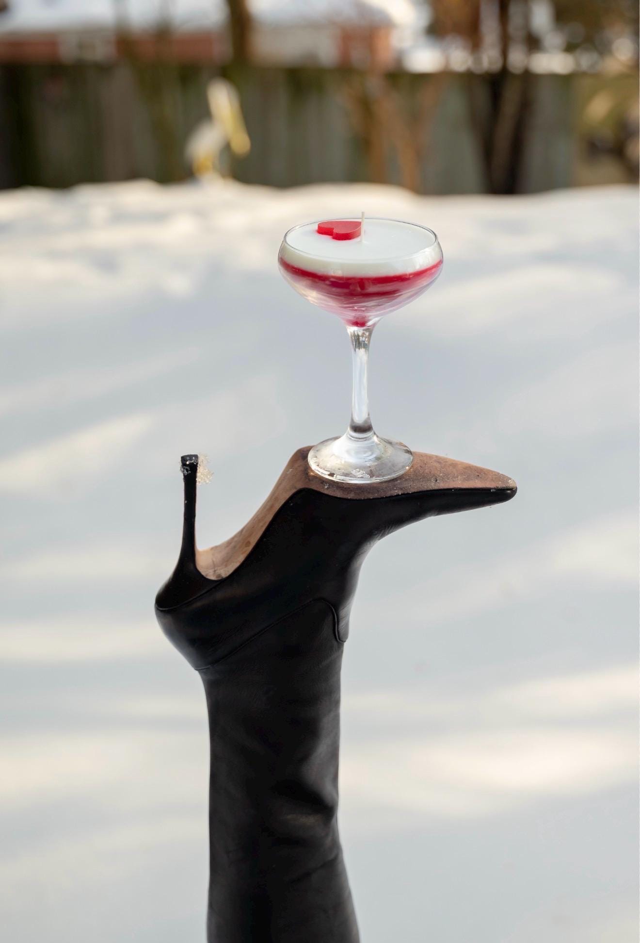 Valentine’s Day Cocktail Candle / Love Candle / Valentines gift Idea