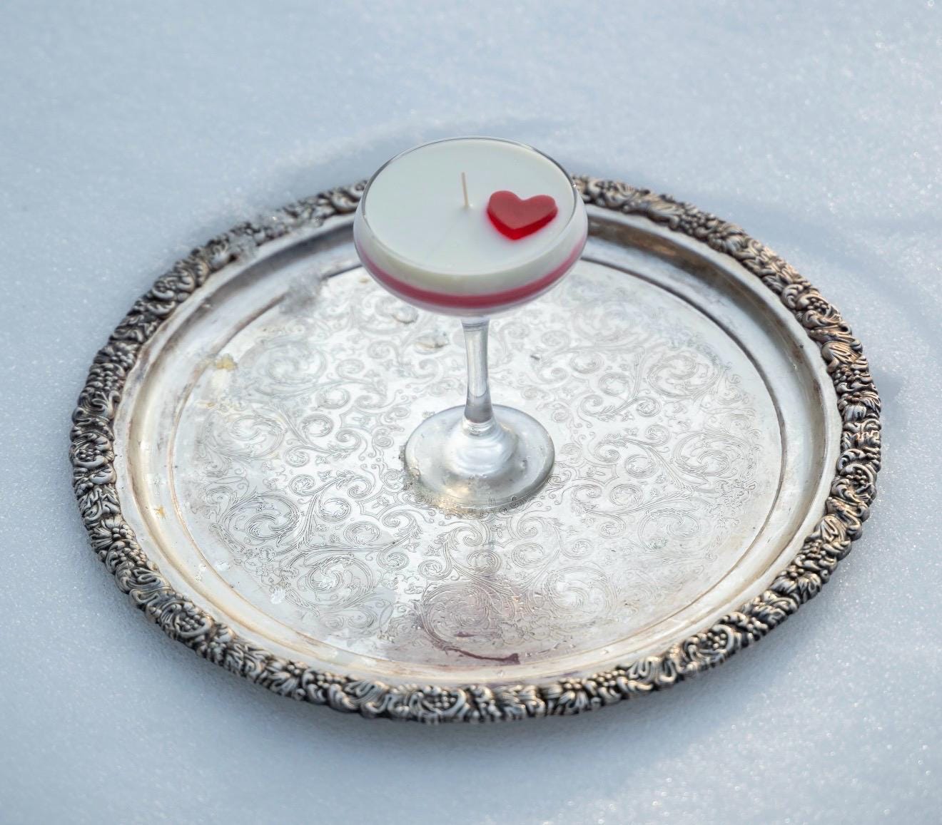 Valentine’s Day Cocktail Candle / Love Candle / Valentines gift Idea