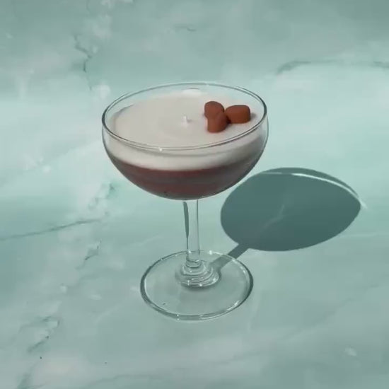 Espresso Martini Candle: Roasted Coffee Scent, Coupe Glass