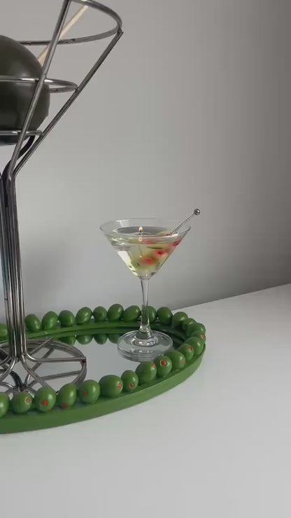 Martini Candle / Extra Olives Martini Candle/ Gel Wax Martini Candle / Olive Martini Lovers / Extra Dirty Martini Lovers / Cocktail Candles