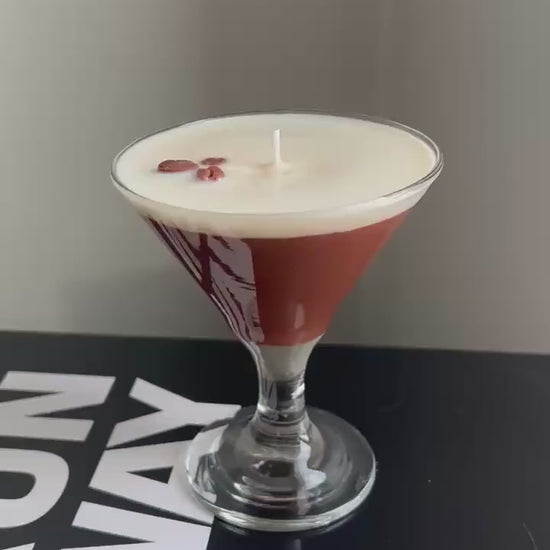 Espresso Martini Candle Realistic Stemless / Coffee Candle / Espresso Martini Lovers / Espresso Lovers