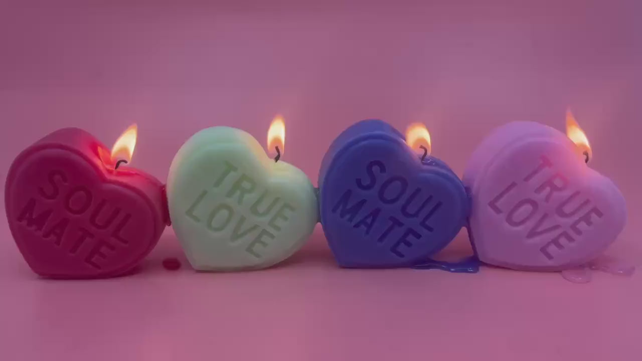 True Love Candle / Soul Mate Candle /Marry Me Candle / Heart Candies Candle / Valentines Day / Kiss meCandle / Adorable Candle / Valentines