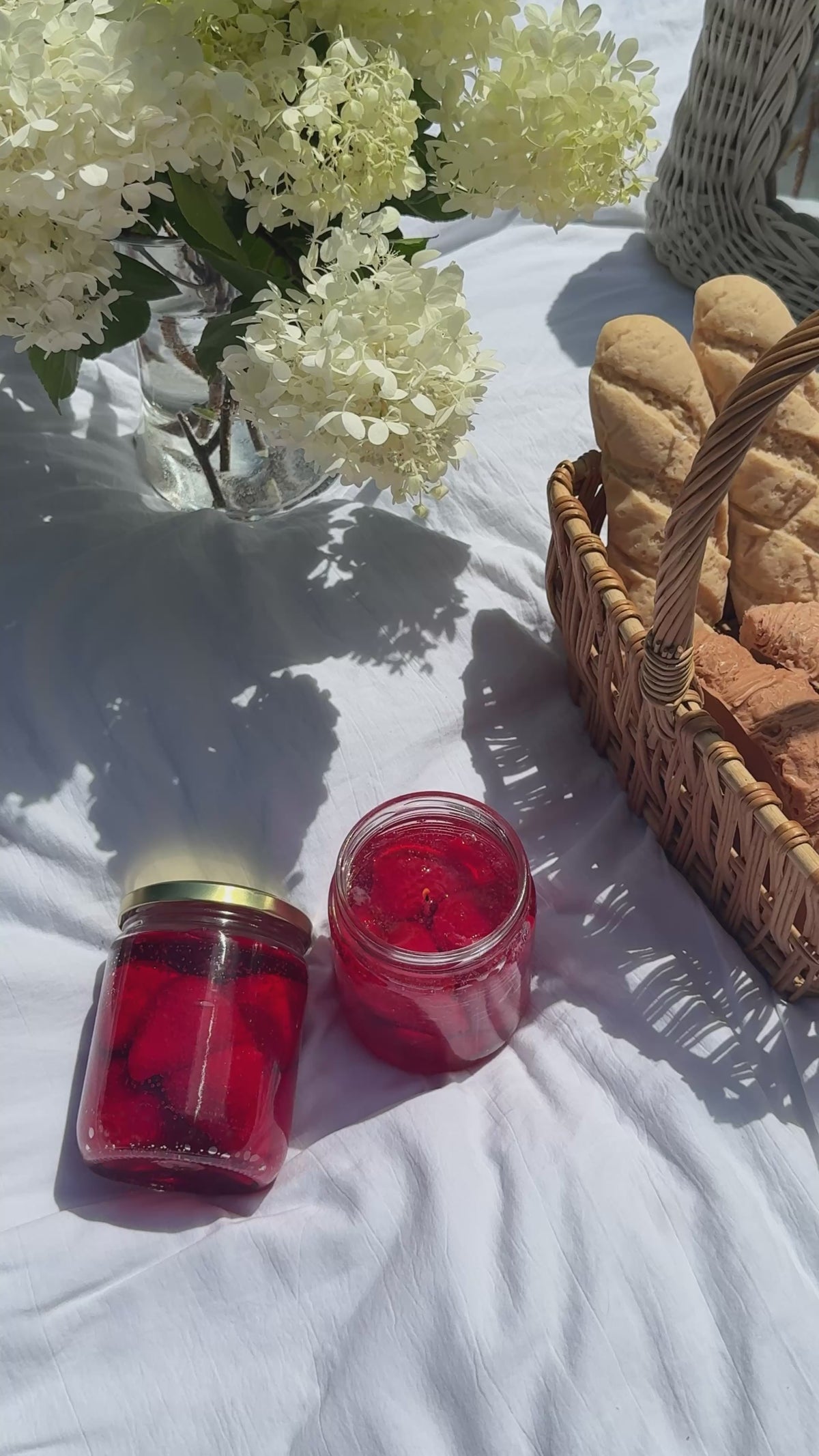 Strawberry Jam Candle | Realistic Jam Jar Candle | Strawberry Candle | Food Candle | Unique Gift | Kitchen Decor | Fruit Candle
