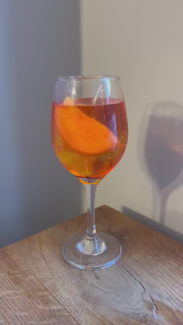 Aperol Spritz Candle / Gel wax Candle / Cocktail Candle / Drink Candles