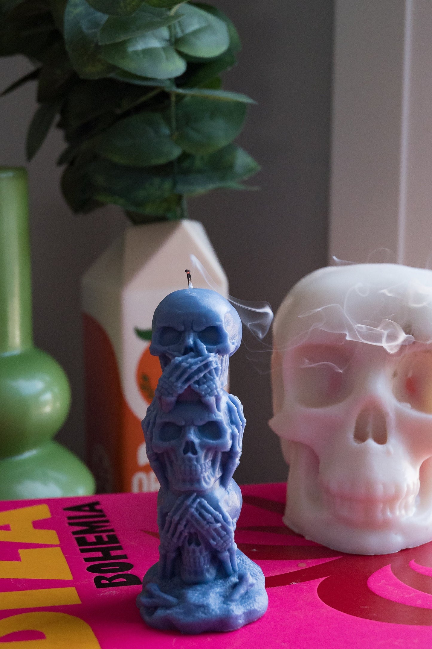 Speak No Evil, Hear No Evil, See No Evil Skeleton Candle