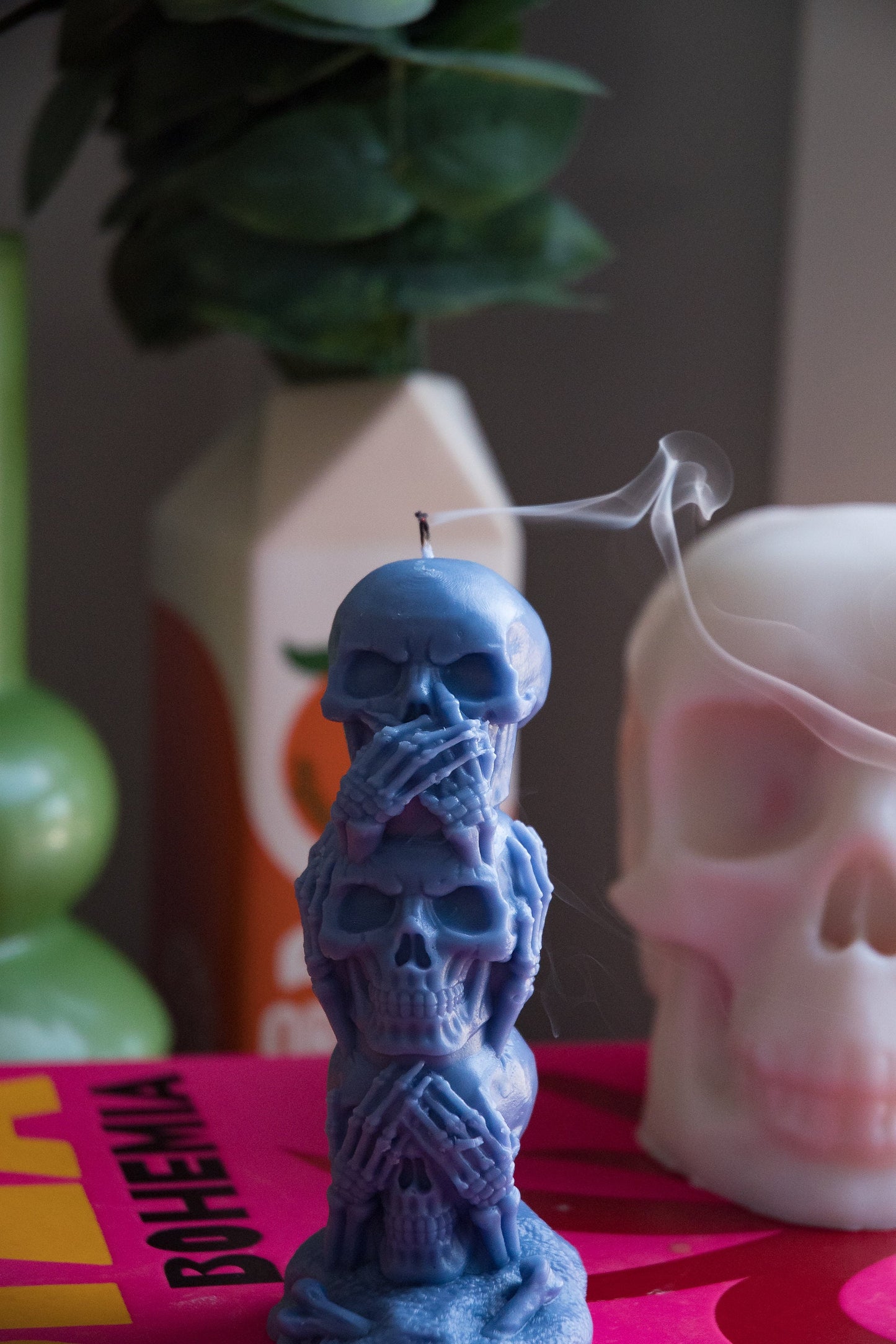 Speak No Evil, Hear No Evil, See No Evil Skeleton Candle