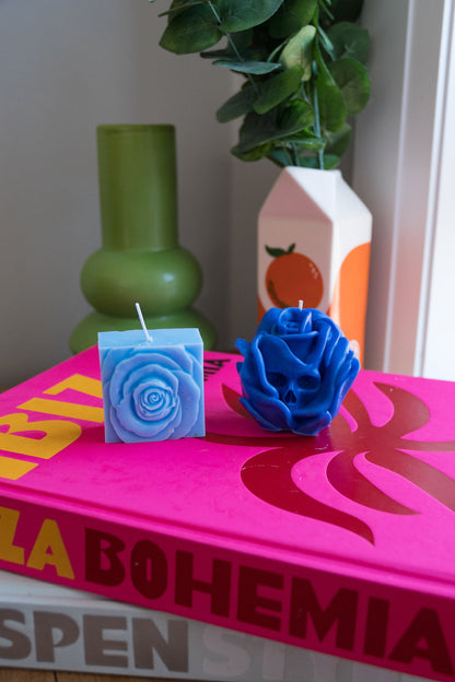 Skull Rose Candle