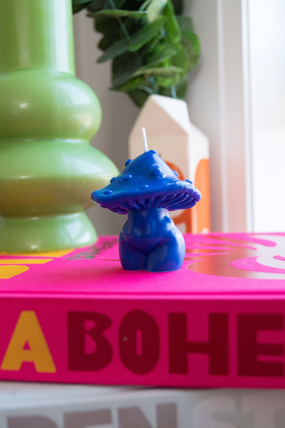Curvy Mushroom Candle