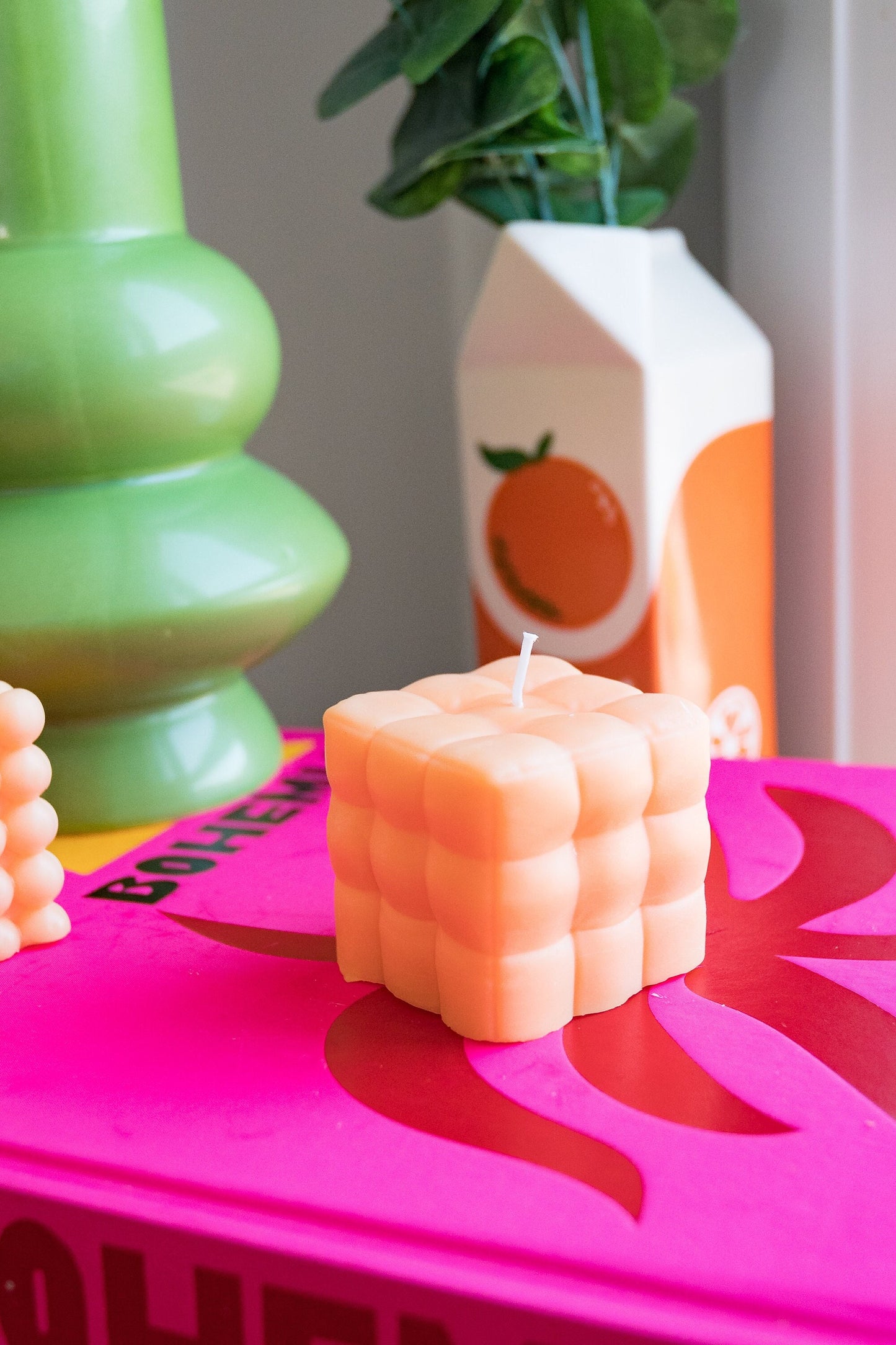 Square Bubble Candle