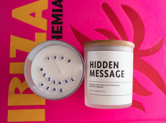 Hidden Message Candle / Secret Message Candle / Gift Ideas / Christmas Gift Ideas / Jar Candle / Container Candle / Custom Scents