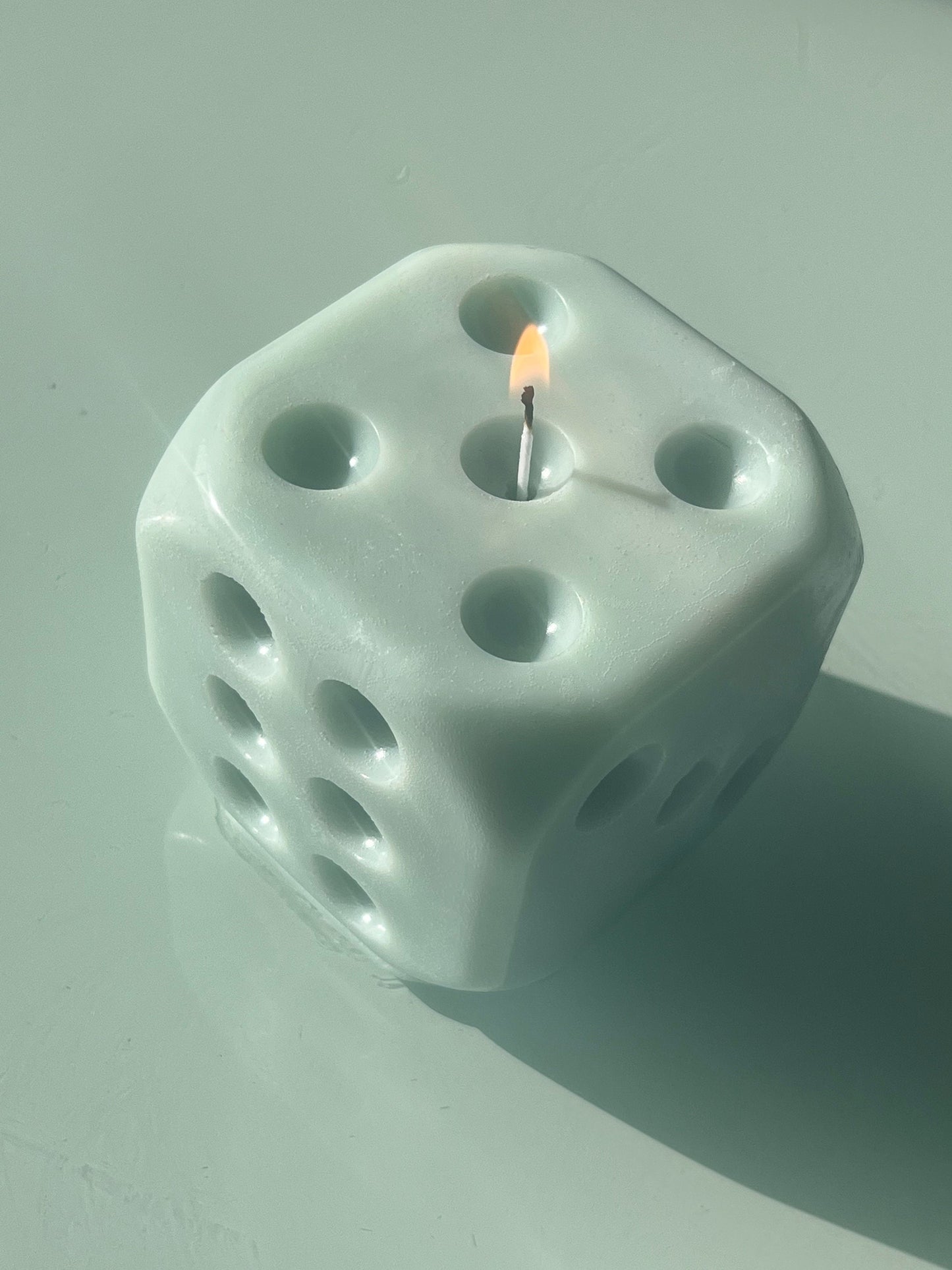 Large Dice Candle