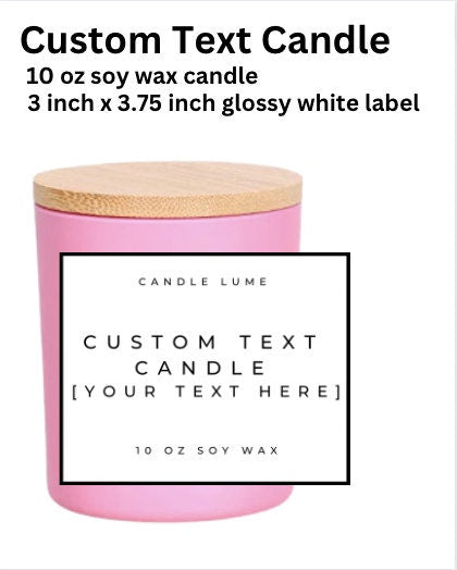Custom Label Candle