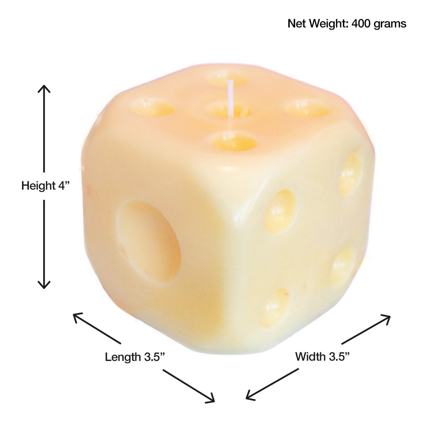 Large Dice Candle