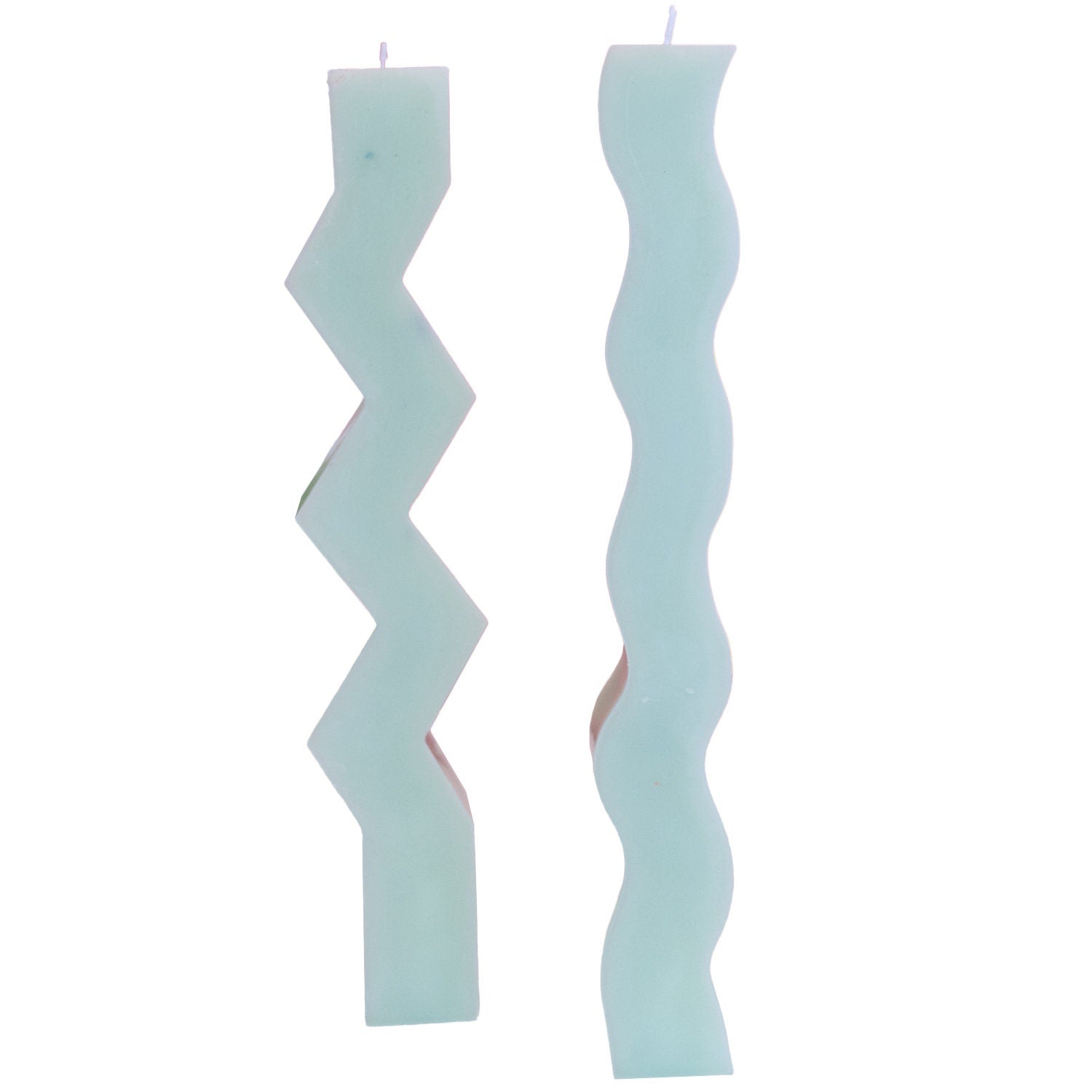 Zig Zag Pillar Candle / Wave Pillar Candle / Unique Candle / Funky Candle / Decor Ideas / y2k / Custom Candles / Pillar Candles