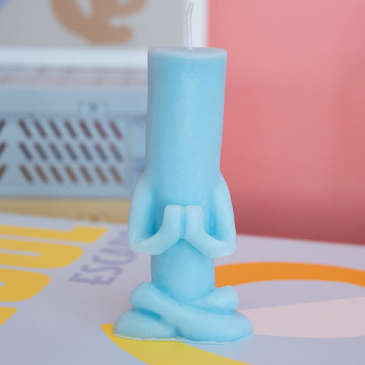 Yoga Pillar Candle / Yoga Candle / Yogi / Namaste / Pillar Candle / Yoga Lovers / Cute Candle