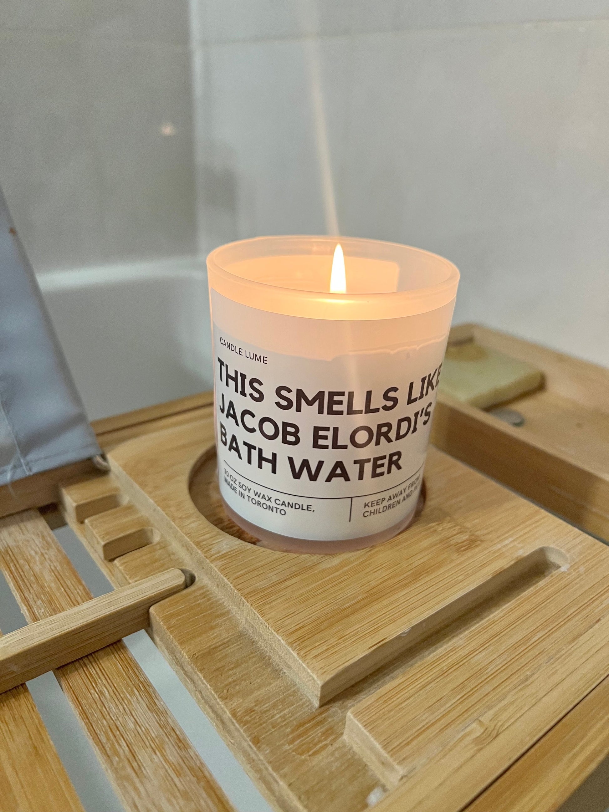 This Smells Like Jacob Elordis Bath Water Candle/ salt burn candle / funny Candle / Jar Candle / Soy Wax / Cool Candle / Beautiful Candle