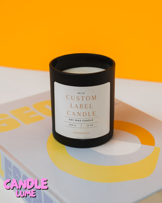 Custom Label Candle / Candle Lume Custom Label / Personalized Jar Candle / Customized Scents and Label Candle