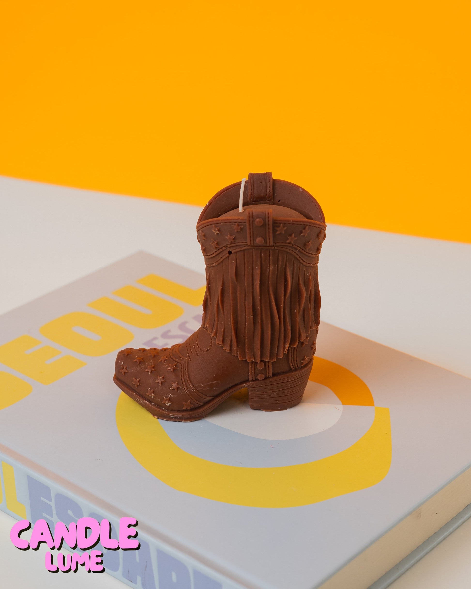 Cow Boy Boot Candle