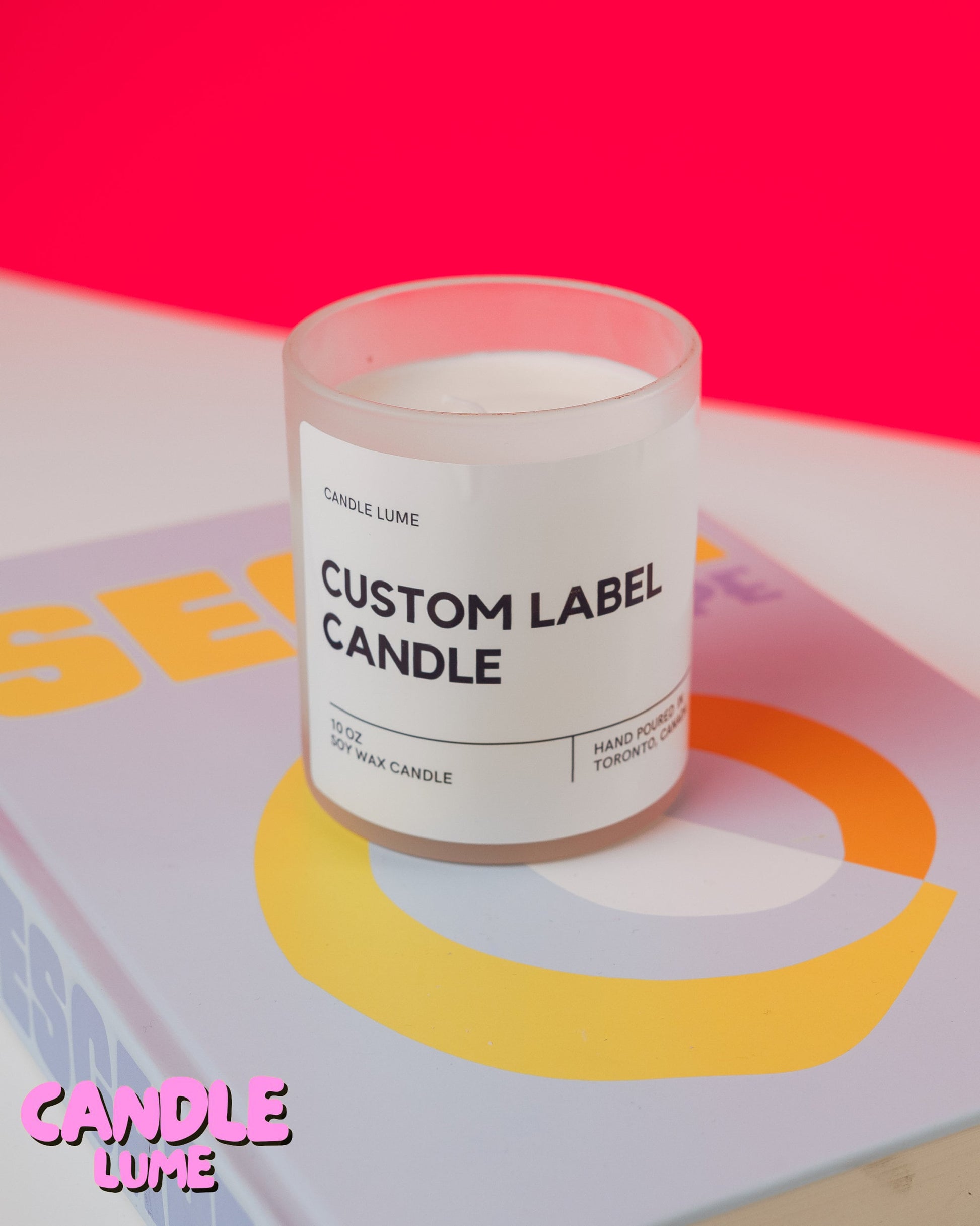 Custom Label Candle / Candle Lume Custom Label / Personalized Jar Candle / Customized Scents and Label Candle