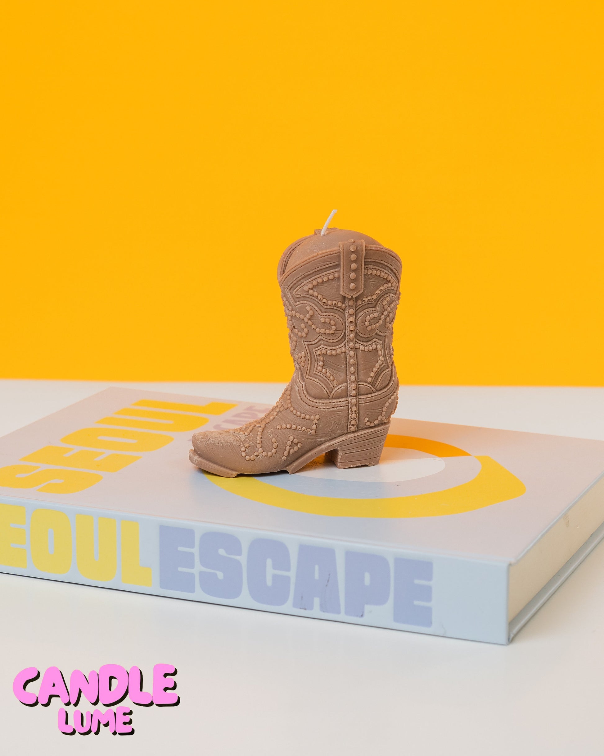 Cow Boy Boot Candle
